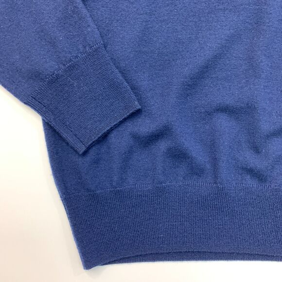 State Stone Wool Sweater Mens XL Extra Large Gray Navy 2-Tone Crew Neck Pullover - Picture 3 of 13